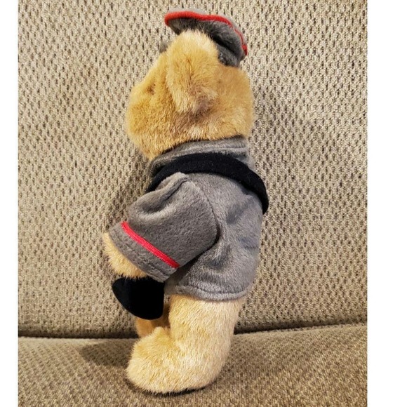 Victory Bear with Satchel Non-Posable Stuffed Animal Plush Toy Mail Carrier - Picture 2 of 10